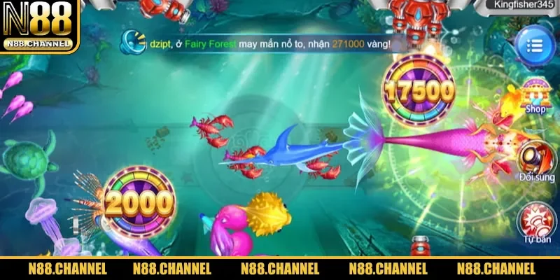 Sử dụng bắn tự động trong mẹo chơi bắn cá không tốn xu